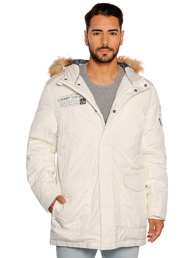 Camp David Daunenparka mit Logoprint, white Camp David Daunenparka mit Logoprint, white